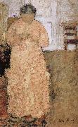 Edouard Vuillard Pink clothes women oil